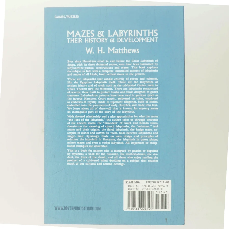 Mazes and Labyrinths af William Henry Matthews (Bog)