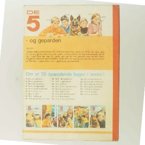 Illustreret De 5 - og geparden af Enid Blyton (Bog)