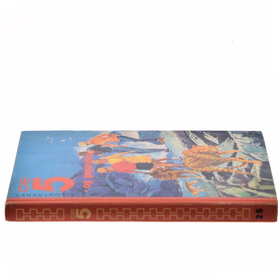 Illustreret De 5 - og geparden af Enid Blyton (Bog)