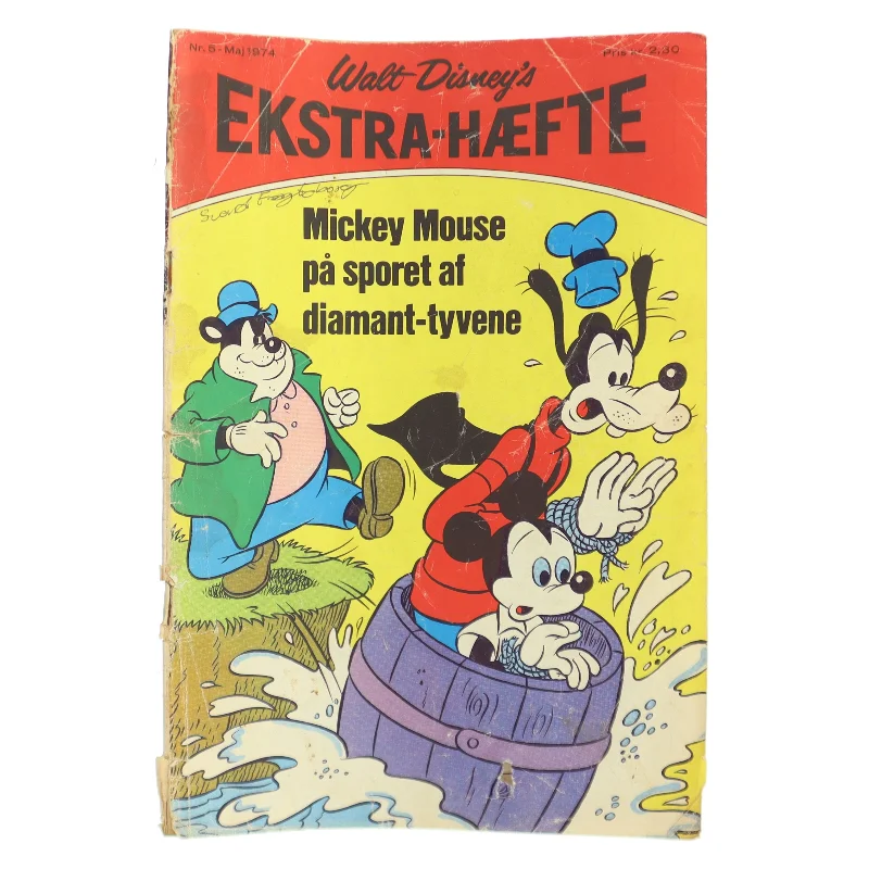 Mickey Mouse på sporet af diamant-tyvene (Bog)