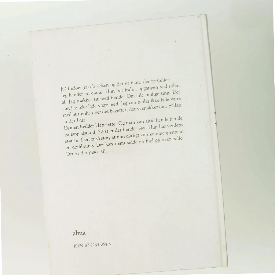 Jo fortæller fra Alma af Utivi Seth (Bog)