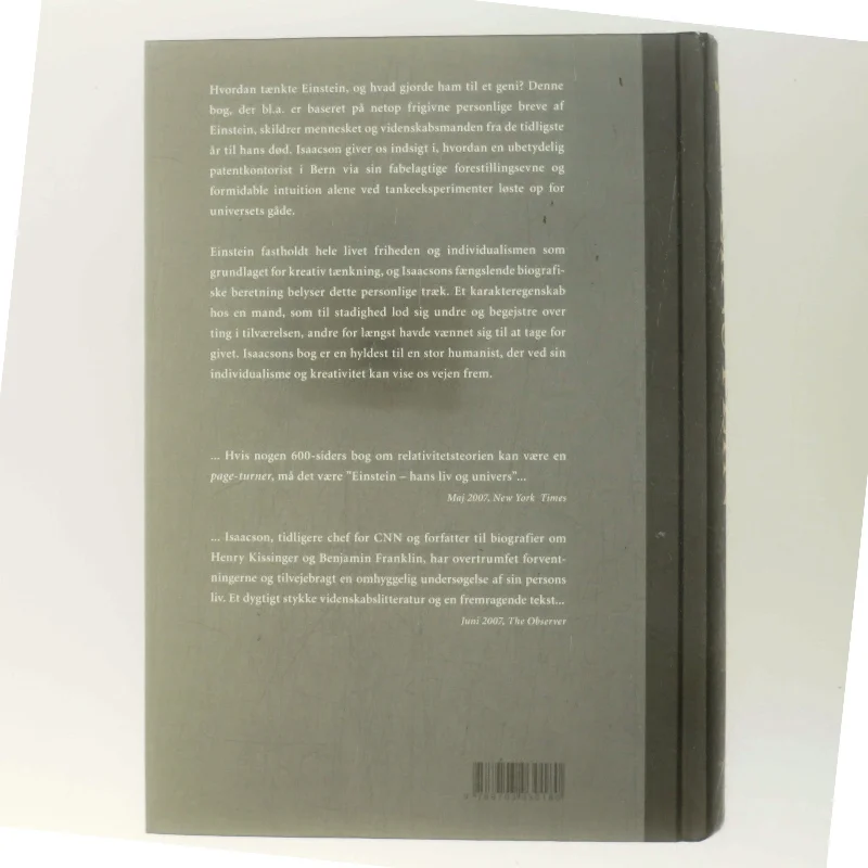 Einstein : hans liv og univers af Walter Isaacson (Bog)