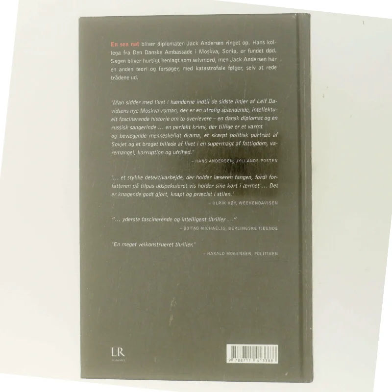 Den russiske sangerinde af Leif Davidsen (Bog)