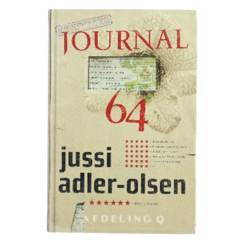 Journal 64. 4 af Jussi Adler-Olsen (Bog)