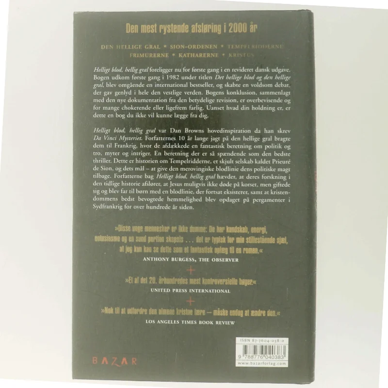 Helligt blod, hellig gral (Bog)