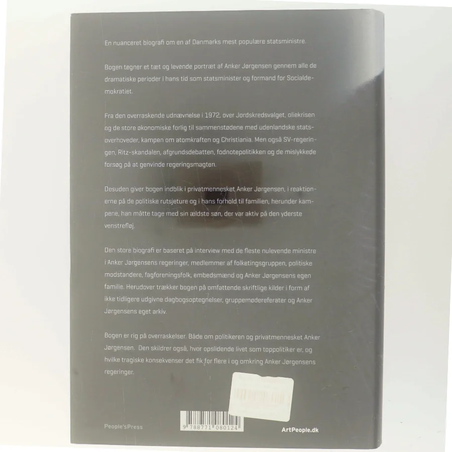 Statsminister Anker Jørgensen af Thomas Thurah (Bog)