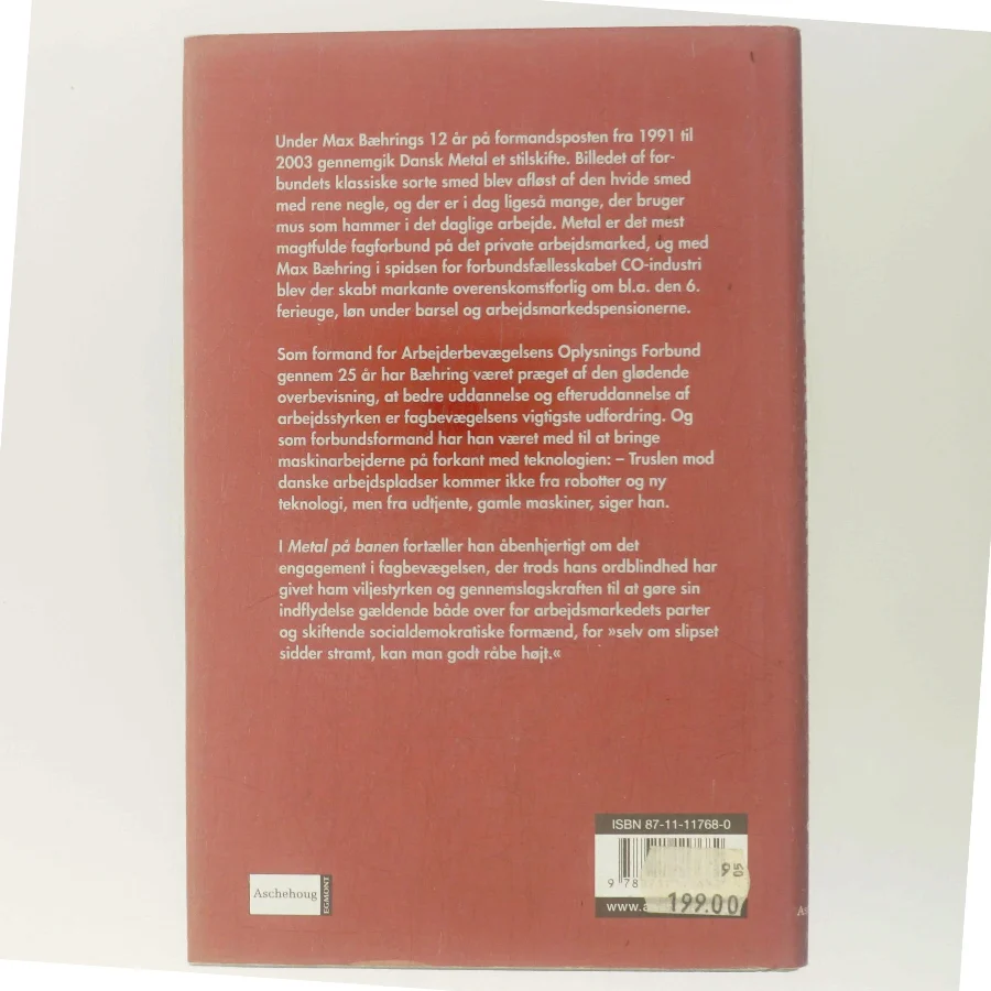 Metal på banen : en bog om Max Bæhring af Malin Lindgren (Bog)
