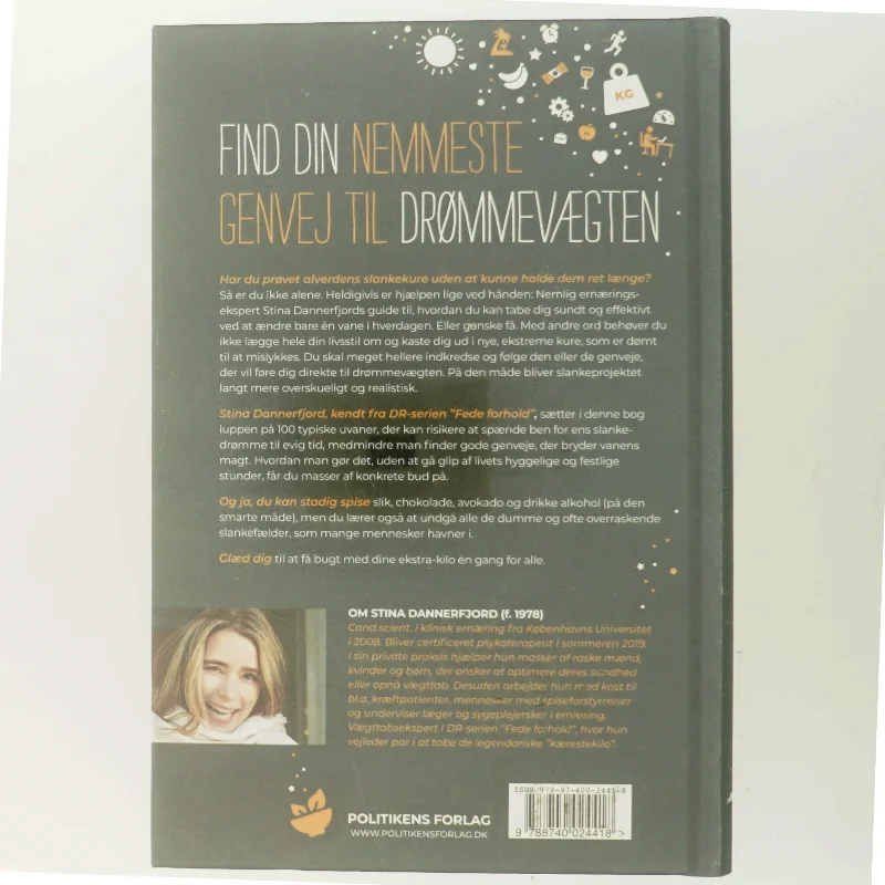 100 genveje til vægttab af Stina Dannerfjord (Bog) fra Politikens Forlag