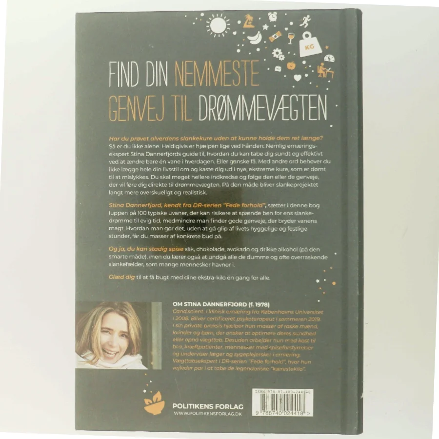100 genveje til vægttab af Stina Dannerfjord (Bog) fra Politikens Forlag