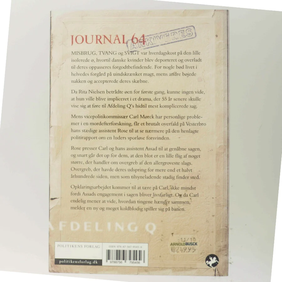 Journal 64 : krimithriller af Jussi Adler-Olsen (Bog)