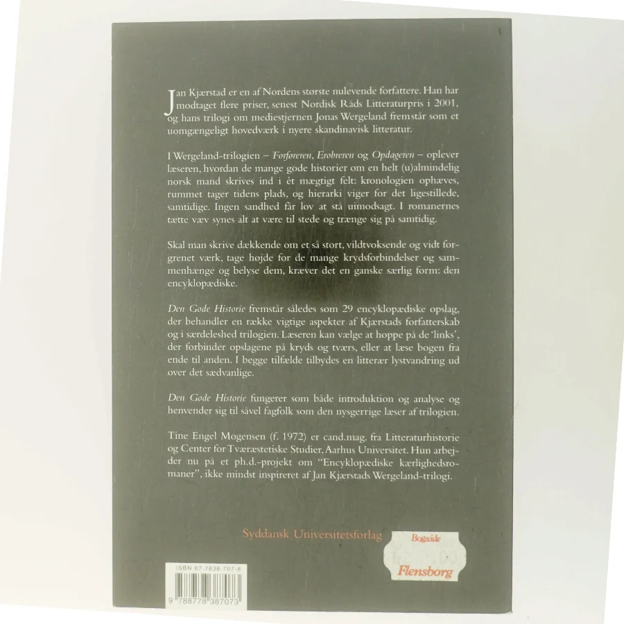 Den gode historie : opslag i Jan Kjærstads Forføreren, Erobreren og Opdageren af Tine Engel Mogensen (Bog)