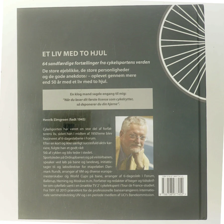 Et liv med to hjul af Henrik Elmgreen (Bog)