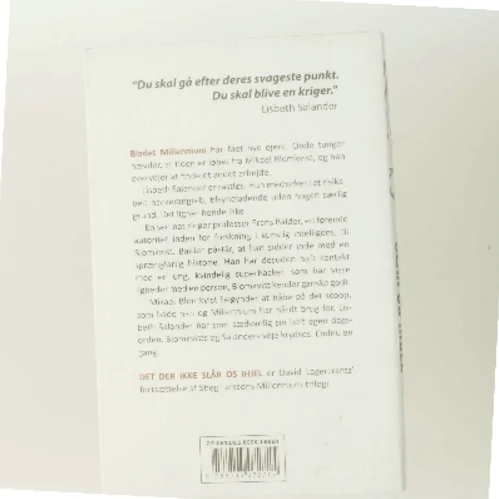 Det der ikke slår os ihjel af David Lagercrantz (Bog)