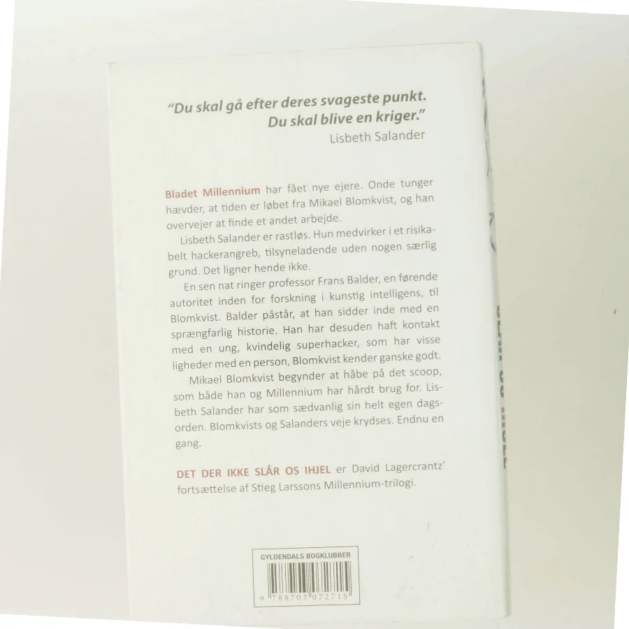 Det der ikke slår os ihjel af David Lagercrantz (Bog)