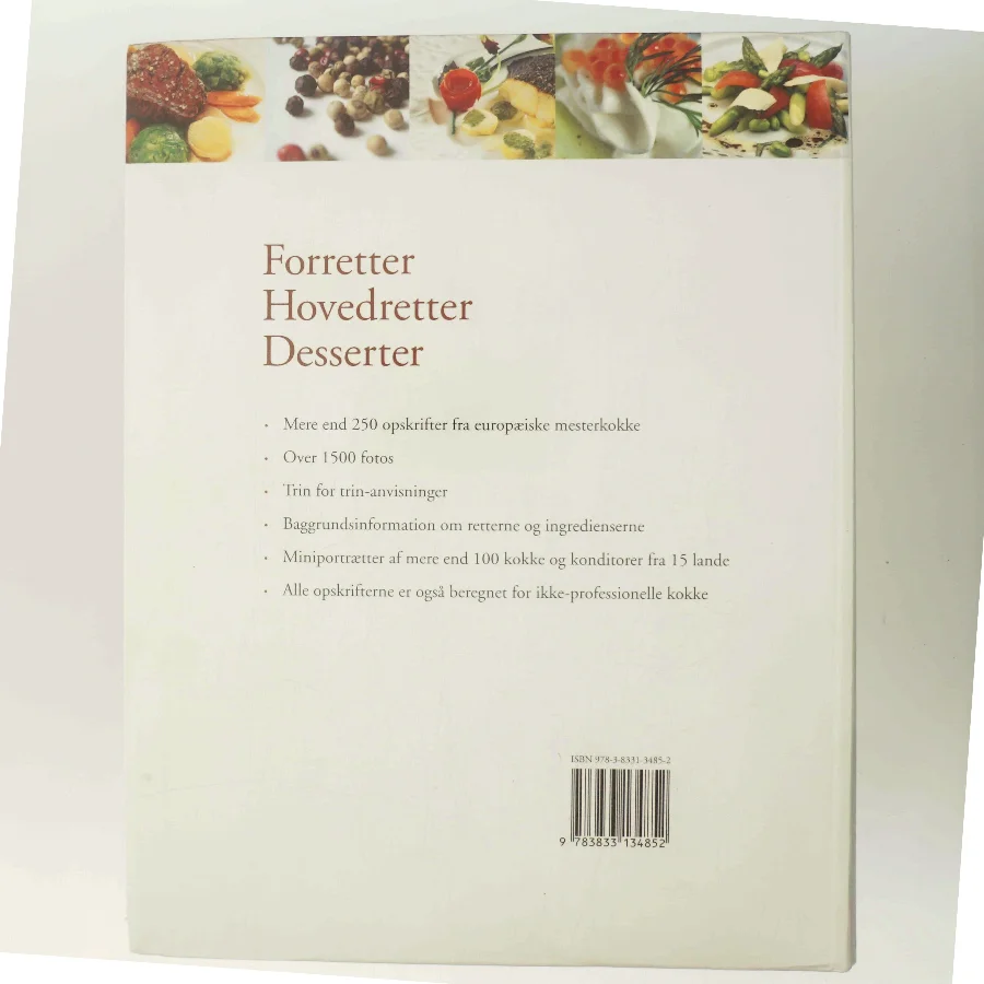 Europas Mesterkokke byder til bords (Bog)