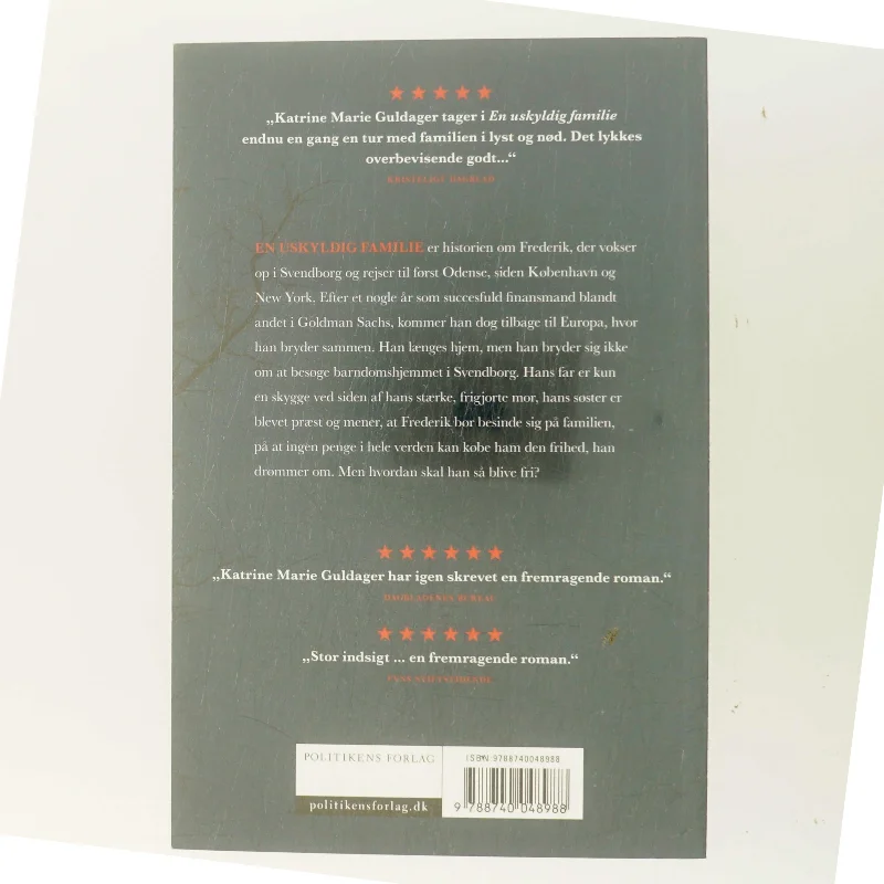 En uskyldig familie af Katrine Marie Guldager (Bog)