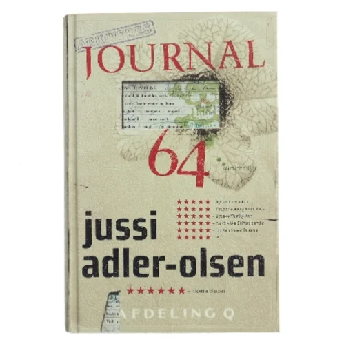 Journal 64. 4 af Jussi Adler-Olsen (Bog)