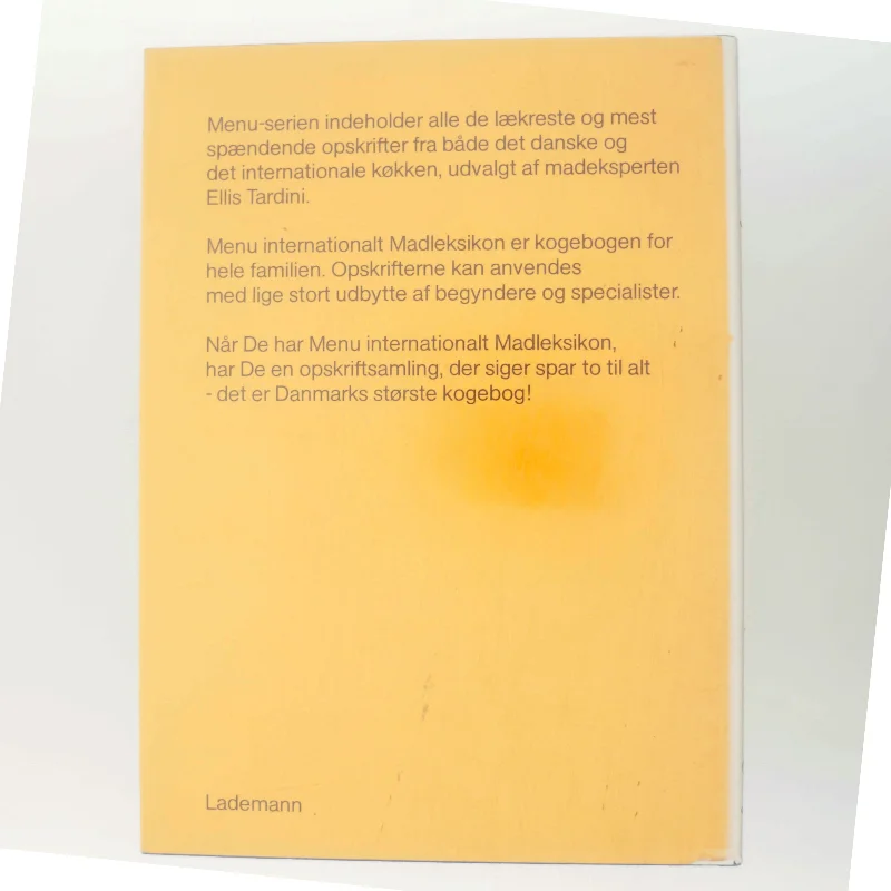 Menu: Internationalt Madleksikon - Svinekød af Ellis Tardini (Bog)