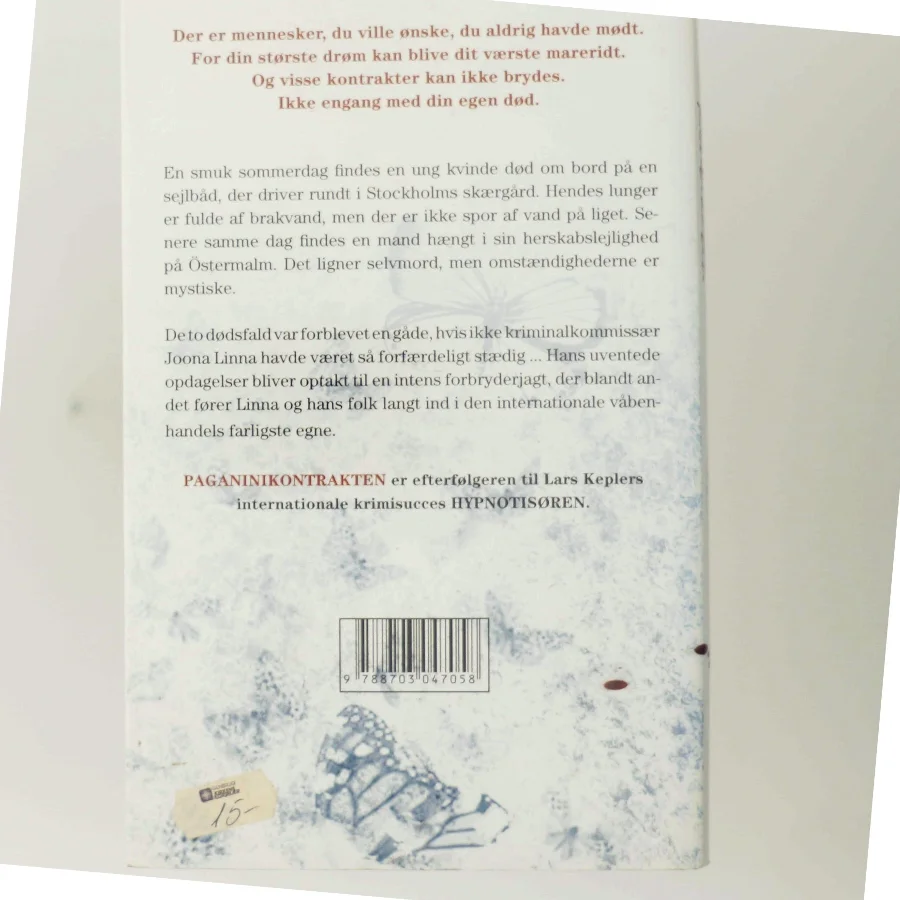 Paganinikontrakten : kriminalroman af Lars Kepler (Bog)