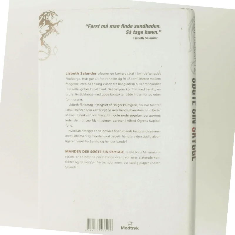 Manden der søgte sin skygge af David Lagercrantz (Bog)