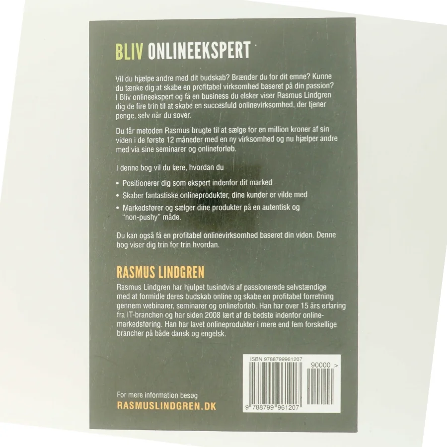 Bliv Onlineekspert Og Fa En Business Du Elsker (Paperback) (Bog)