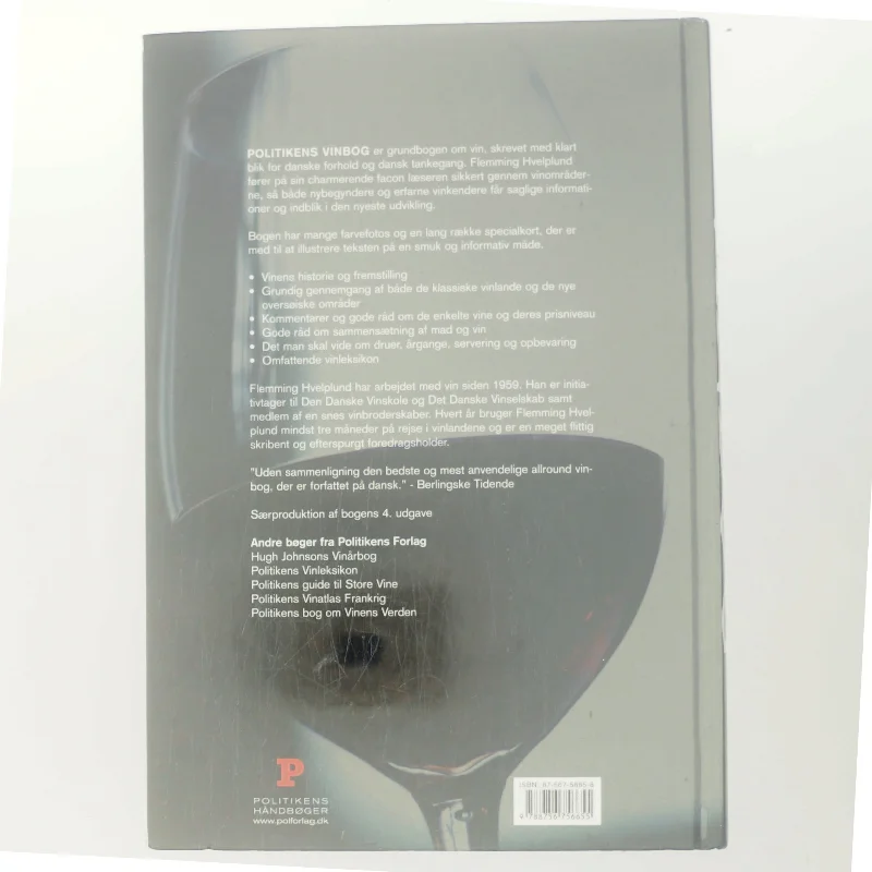 Politikens vinbog af Flemming Hvelplund (Bog)