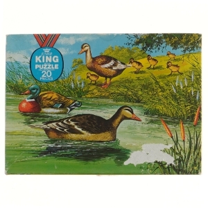 King Puzzle med ænder - 20 brikker (str. 20 brikker cm)