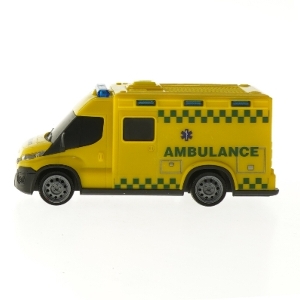 Ambulance legetøjsbil (str. 17,5x6,5 cm)