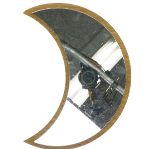 Halvmånedspejl (str. 30x26,5 cm)