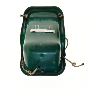 Grøn plastiksæde (str. 54x35 cm)