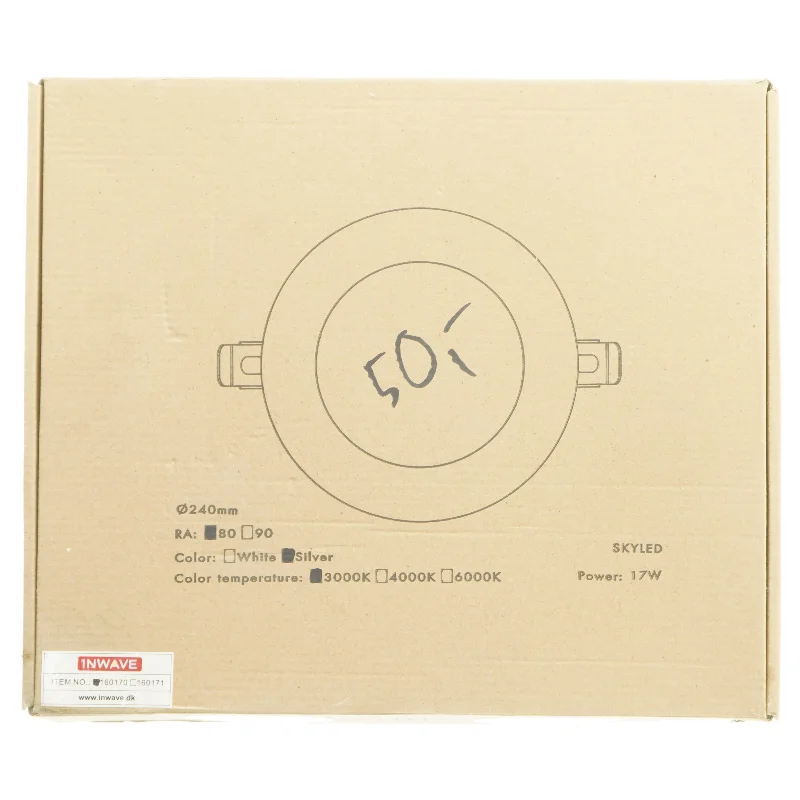 Indbygget LED-spot Ø 24 cm (str. Ø 24 cm)