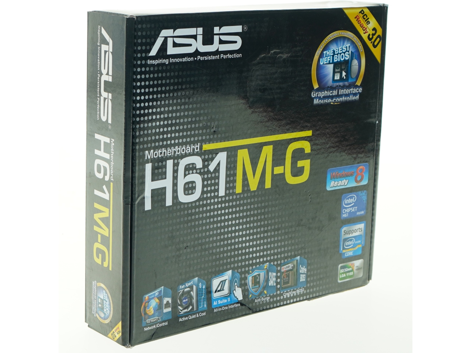 ASUS H61M-G bundkort fra Asus (str. 22x24,5 cm)