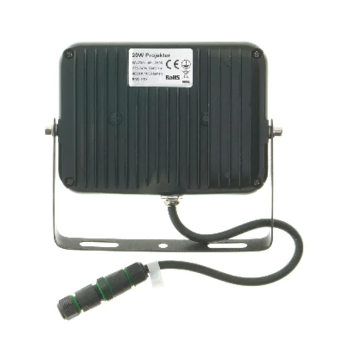 LED projektør 20W fra Rohs (str. 16x18 cm)