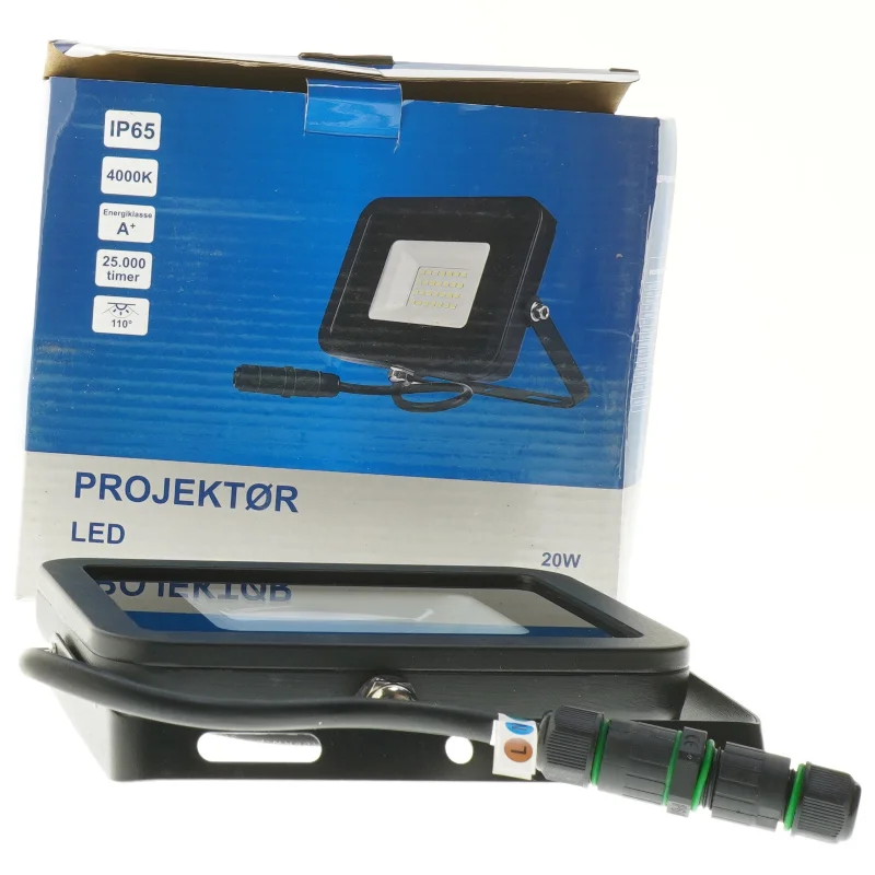 LED projektør 20W fra Rohs (str. 16x18 cm)