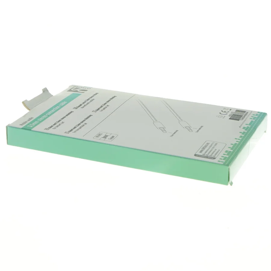 3,5mm stereo tilslutningskabel fra Deltaco (str. 1 m)