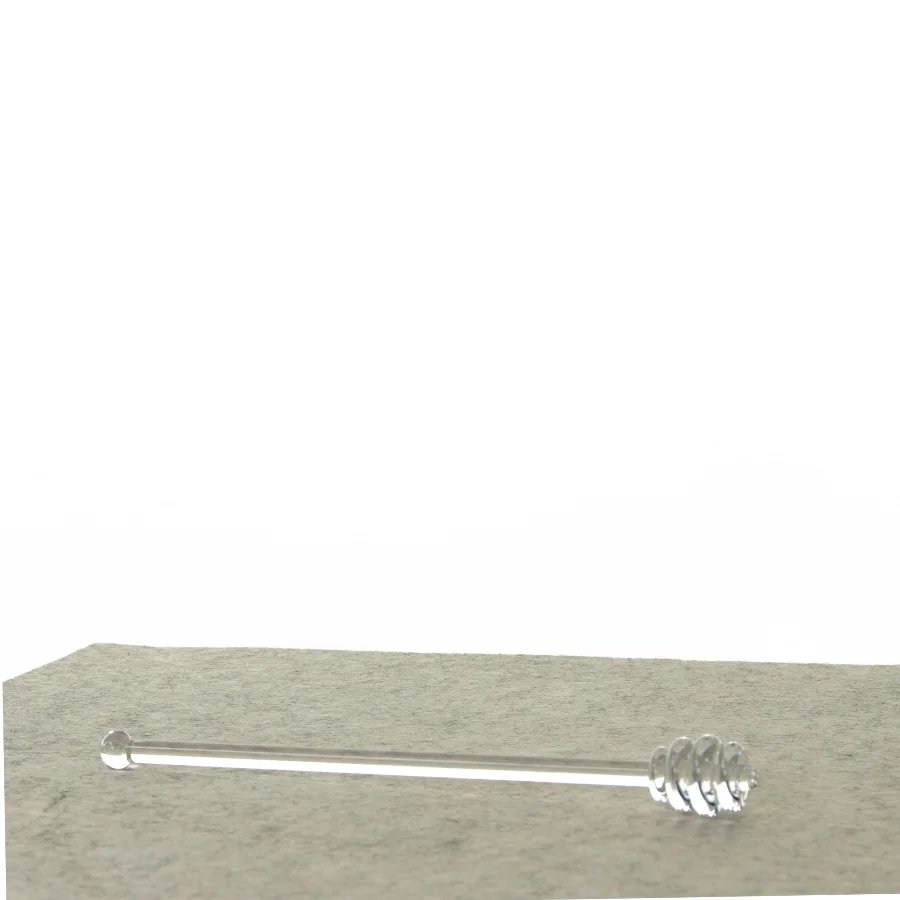 Honningpind i mundblæst glas (str. 20 cm)