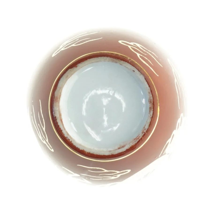 Asiatisk dekorationskrukke med drage (str. 10 x 9 cm)