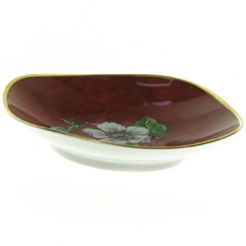 Keramikfad med blomstermotiv (str. 12 x 12 cm)