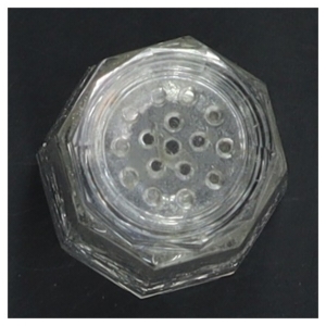 Krydderikrukke af glas (str. 8 cm)