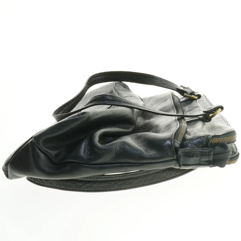 Sort lædertaske The Monte fra The Monte (str. 46x32 cm)