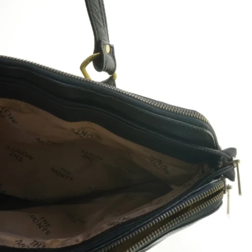 Sort lædertaske The Monte fra The Monte (str. 46x32 cm)