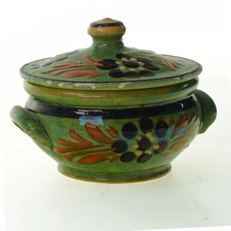 Krukke med låg (str. 12 x 7 cm)