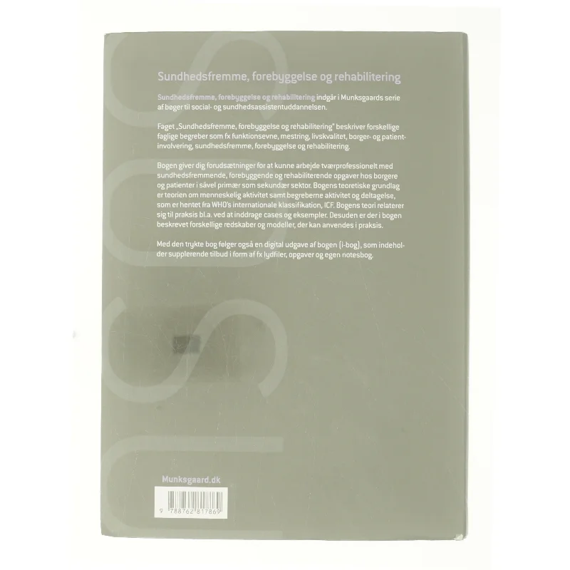 Sundhedsfremme, forebyggelse og rehabilitering (Bog)
