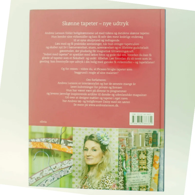 Indret med tapeter af Andrea Larsson (Bog)