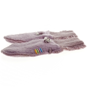 Rosa uld vanter fra Joha (str. 86-92)