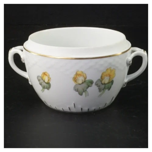 Porcelæns sukkerskål uden låg fra B&G (str. Ø 11 cm)