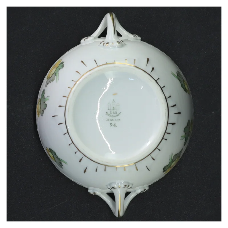 Porcelæns sukkerskål uden låg fra B&G (str. Ø 11 cm)