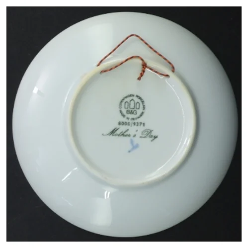 Bing & Grøndahl Mors Dag platte 1971 fra B&G (str. Ø 15 cm)