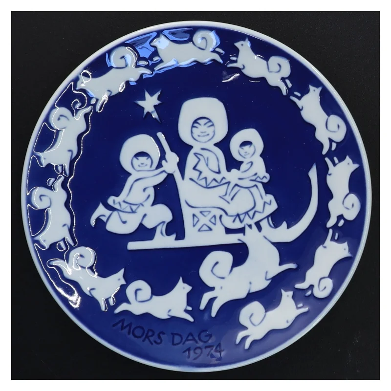 Mors dags platte 1974 fra Royal Copenhagen (str. Ø 15 cm)