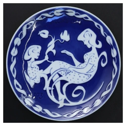 Mors dags tallerken 1973 fra Royal Copenhagen (str. Ø 15 cm)